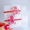 Accesorios para el cabello 2pcs dibujos animados brillantes transparente oso lindos bandas elásticas bandas niños corbatas para niñas tocado de bebé