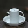 180ml Nordic Style Coarse Porcelain Teapot Handmade Japanese Style Household Teakettle With Strainers Drinkware Gift Packaging