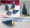 400pcs Decorações de Natal pequenas árvores de pinheiro mini enfeites de árvore de natal