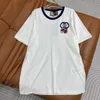 Women's T-Shirt designer 2024 Spring/Summer New Leisure Fashion Loose Cotton Embroidered Round Neck Short Sleeve T-shirt 2O8M