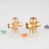 1/8 1/4 1/2 3/4 BSP Female Male Thread Tee/Cross/Square Type Reducing Copper Butt joint Adapter Adapter Coupler Brass Fittings