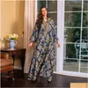 Etnische kleding moslim avondjurk Jacquard borduurjurk kralen mode kaftan arabian dubai abaya vestidos musmanes bayan mod dh4uy