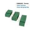 50pcs Pitch 3,81 mm Plug-in PCB Terminal bloc mâle / femelle 2 ~ 10pin Bornier Connecteur enfichable 15EDGKM + VM / RM MORSETTIERA