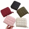 Femmes Fi Small Zipper Portefeuille avec sac à main Pu en cuir à plaies Plaid Ladies Migne Mini Korean Versi Small Card Pack Nouveau en P4H1 #