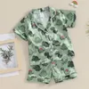 Baby Boy Valentine s Day Clothes Set Short Sleeve Lapel Neck Letters Heart Print Tops Shorts Pants Outfits