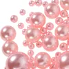 Vases 125 Pcs Vase Filled Pearls Filler Dining Room Table Decor Polishing Beads Fake Abs No Hole Crafting Jewelry Making