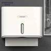 Toalettpappershållare Interhasa! Pappershandduk Holder Wall Punch Free Paper Handduk Dispenser Vattentät vävnad Dispenser för badrum Toalett Commercial 240410