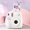 Bolsas genuínas fujifilm fuji instax mini 7+ filme instantâneo foto câmera de foto rosa azul de fundo instock instock frete grátis mais barato que o mini 9