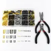 1set MeetEe Metal Zipper Double Open Latch Repair Kits Tool para 3# 5# 8# zíperes de zípers não deslizam Shape