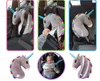 Kawaii Unicorn en peluche jouet wet tai-tailer oreiller molle moelleux en peluche