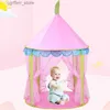 Toy Tents Folding Tipi Children Tent Princess Castle Play House Outdoor Beach Tent Toy Teepee Portable Toy Tents Kids Baby Girl Gifts L410