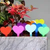 30-100pcs etichette a forma di cuore ispessite per piantatrici di vaso da giardino marcatore di erbe vivace in plastica impermeabile impermeabile