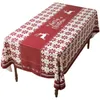 북유럽 새해 선물 크리스마스 시리즈 방수 Net Red Ins 식탁보 직사각형 식탁보 커피 테이블 식탁보 맨텔