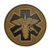 3D Paramedic Mecial PVC Patch 3.15 "Round Patch Tactical Emblem Badges Medic Rescue Rubber Patches voor kledingrugzak