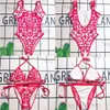 Klassisk bikinis set badkläder mode brev tryck baddräkter sommaryoga träning sexig designer charm lady två bitar sets288c