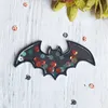 Halloween Bat Shaker Metal Cutting Dies Scrapbooking Stisncil Die Cuts Carting Carting Card Fazendo DIY Artesanato em Reposição Novos Dies 2022