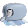 Cat Litter Box, częściowo zamknięta design, piaskownica dla kotów, luksus, duża inteligentna toaleta, łóżka w pomieszczeniach, łatwe czyszczenie, trening