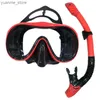 Dykmasker qyq professionell dykning dykning masker snorkling set vuxen silikon kjol anti-dimglasögon glasögon poolutrustning y240410y240418kynb