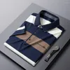 Polo's voor heren casual gebreide Polo shirt met korte mouwen mode solide kleur top