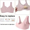 3 Pairs Removable Bra Triangle Insert Pads Women's Comfy Sports Cups Bra Sewn Insert for Bikini Top Swimsuit (for Cup A/B/C/D)