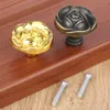 1pc 31*27mm Möbelgriff Rosenknöpfe Schrankgriff Türschrank Schubladen Küche Pull Möbel Hardware Antike Bronze/Gold