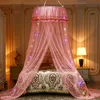 Mosquito Net pour lit double dôme à une porte à porte à porte couture de lit de lit Été empêche les moustiques décoration de chambre à domicile romantique