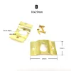 10/25pcs Black Silver Golden Hanging Picture Photo Frame Hanger Art Work Oil Painting Mirror Hook With Screws