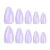 24pcs Appuyez sur des ongles Faux carrés moyens Nails Minimaliste Faux Nails Matte / Glossy Color Couleur complète Couverture Faux Nails For Women Girls Daily Wear - Multi Choices