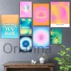 Gradient Abstract Watercolor Letter Poster Home Decor Canvas Painting Hd Prints Modular Picture Living Room Bedroom Wall Artwork