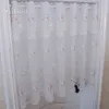 Siiboo Tube Choile Lace Curtain z delikatną kwiatową haftą elegancką koreańską w stylu wyciągowym Home Caffe Użyj SP6531