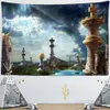 Angel Devil Tapeçaria Parede do inferno pendurado Witchcraft Wall Tapestry Hippie Wall Carpets Decor Psicodelic Halloween tapeçaria