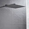 Newly Luxury 16 inch=40cm Rain Shower Head Big Top Sprayer Head With Shower Arm Wall Mounted Bathroom Shower Accessories