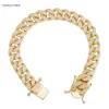 Set Miami Cuban Link Bracelet High Jewelry Bangle Round Bracelet VVS Moissanite Diamond Link 10K White Gold