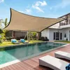 Outdoor Patio Sun Shade Sail Garden Sun Schronienie Balkon Balkon Balkon Letni basen anty-UV Sunshade Net Atme Cover