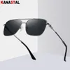 Sonnenbrille polarisierte Männer Frauen UV400 Retro Sonnenbrillen Metall große Brille Rahmen Rahmen Rahmen Strandreise Anti Blendung Schatten Eimer