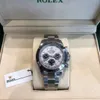 AAA luxueuze modestijl mannen drie ogen kijken 40 mm mechanisch vol roestvrij staal automatisch 2813 beweging sport horloges heren polshorloges cadeau