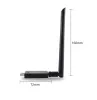 Карты двойной полосы 1200 Мбит / с USB RTL8812AU Wireless AC1200 WLAN USB Wi -Fi LAN Dongle 802.11ac с антенной для рабочего стола для ноутбука