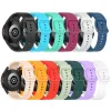 1 Pc For Samsung Galaxy Watch 4 Replacement Wristband Silicone Watch Band Classic Color Flat Buckle 40/44mm 13 Optional Colors