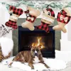 Christmas socks dog bone fish shape gift bag present christmas stocking stuffers regali natale calcetines navidad kerst sokken