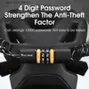 Cycling-helmen West Biking Bicyc Helmet Lock Portab Combinatie Draadslot Anti-THT Bike Locks Scooter Motocyc Helmcycycling Cycling Bag Lock L48