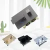 3 Ways Shower Faucet Mixing Valve Concealed Wall Mount Box Diverter Brass Embedded Valve Grey Chrome Black Gold 3 Way Function