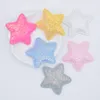 12 pcs Glitzer Stoff gepolstert Sternapparat für DIY Kopfbedecke Haarklammern Dekor Baby Hüte Stirnbänder Ornamente Accessoies Patches