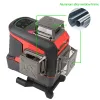 UNI-T 12/16 Lines Laser Level 4D Green 360 Horizontal Vertical Self-Leveling Cross Indoor Outdoor Remote Control Tester LM576LD