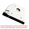 Ejector Lock Latch + Faceplate가있는 인클로저 Bezel 2nd 하드 드라이브 HDD SSD 캐디 프레임 Dell Latitude E6540 E6440 Precision Dell M2800