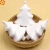 10pcs 70 mm mini arbre blanc arbre de Noël modélisation en polystyrène en mousse en mousse de mousse diy décorations de fête de Noël