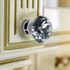 Kkfeng 1pc europeiska kristallhandtag köksskåp dörr drar smycken armoire sovrum byrå dekor kristall skåp knoppar