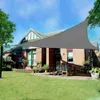 Tewango 3x4m Sun Shade Sail Arc Rectangle Garden Patio Sunscreen Home Canopy Shade 95% UV Blocks Heavy Duty Outdoor Rain Tarp