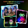 LED Rave Toy Fluoreszenz Glow Sticks Halsketten Armbänder Bulk Party Supplies Sticks Glow Sticks mit Anschlüssen für Neon Party Gefälligkeiten Dekor 240410