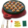 220V 650W Octopus Grill Machine de pâtisserie Mélange électrique Takoyaki Maker Octopus Balls Grill Pan de cuisson professionnelle