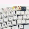 Accessories Handmade Siamese cat Keycaps DSA Height Cute Girl Gift Cartoon Cat Keycaps MX Axis Mechanical Keyboard ESC Personalized Keycaps